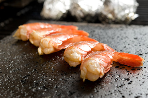 Garlic Lemon Grilled Prawns on the Island Grillstone