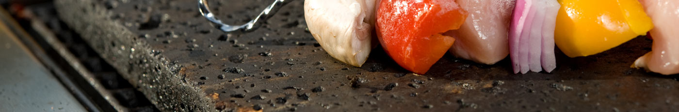 Image of food being grilled